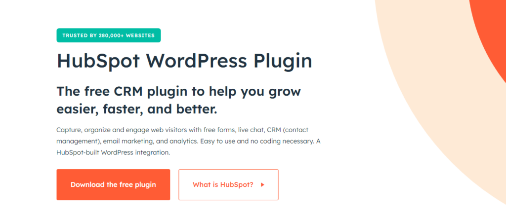 HubSpot WordPress Live Chat Plugin chatbot for wordpress